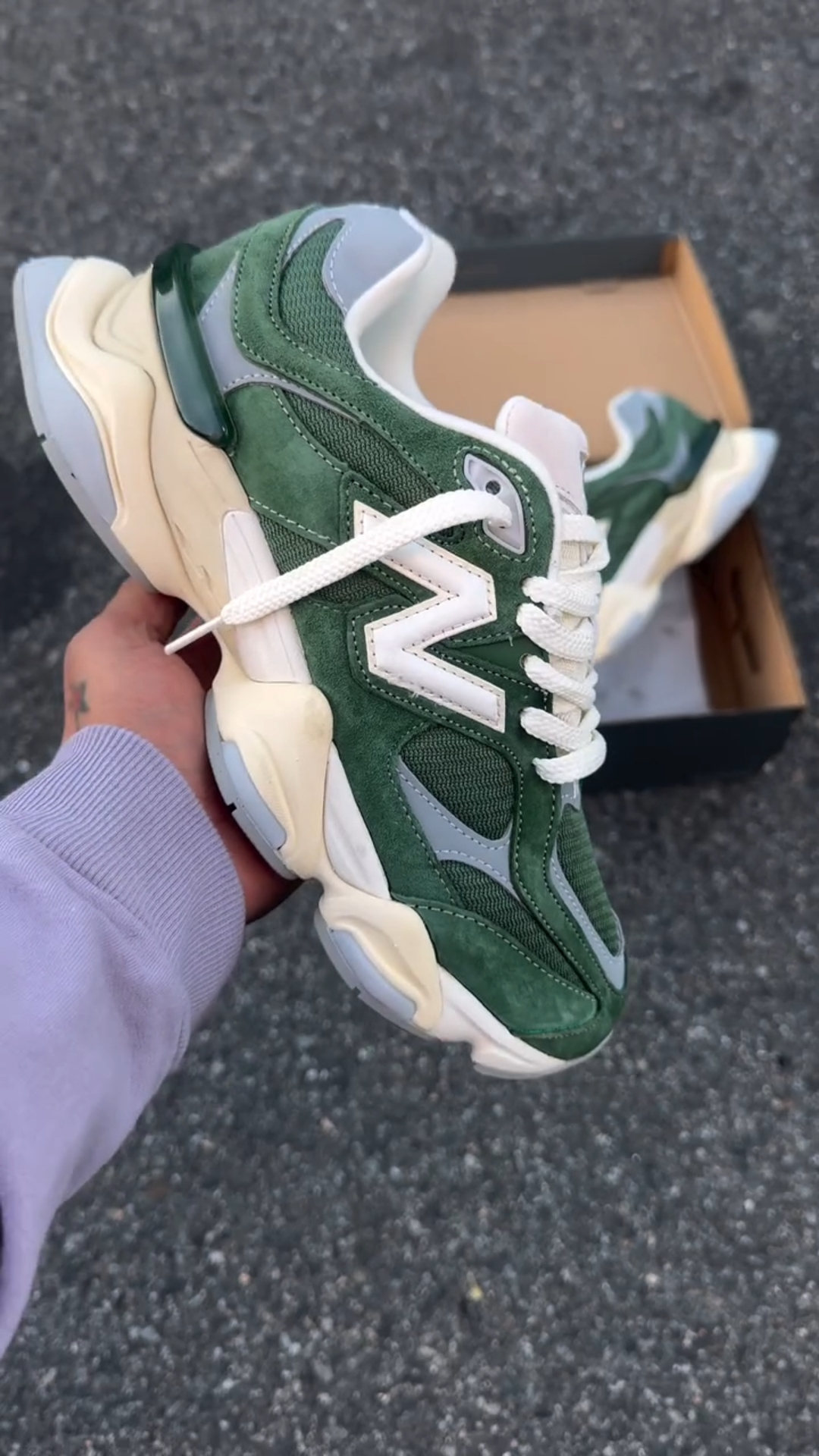 Πράσινα σουέτ casual αθλητικά παπούτσια