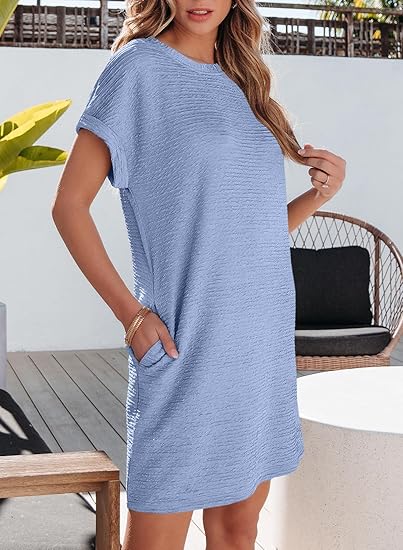 Γυναικεία κοντομάνικα φορέματα για το καλοκαίρι του 2025