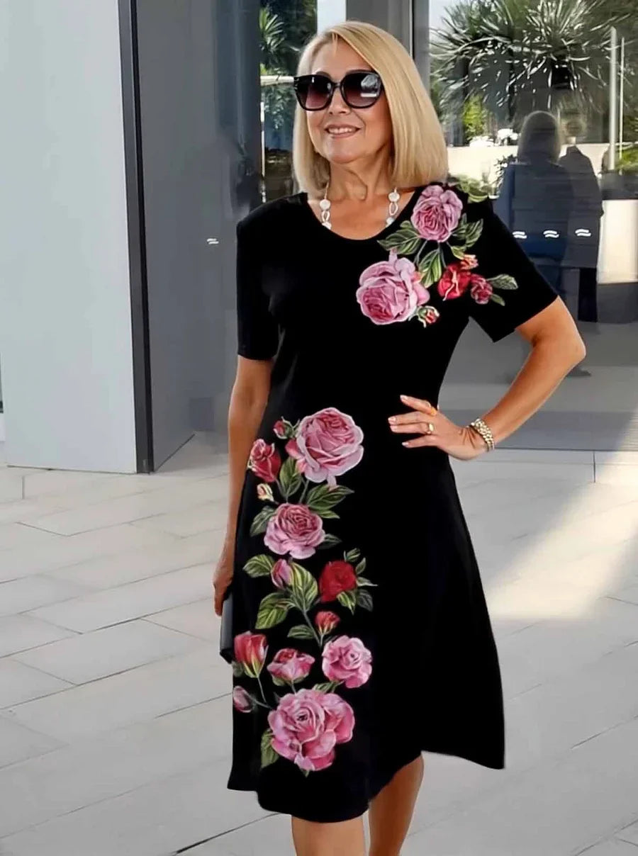 Μίντι φορέματα με φλοράλ print σε plus size