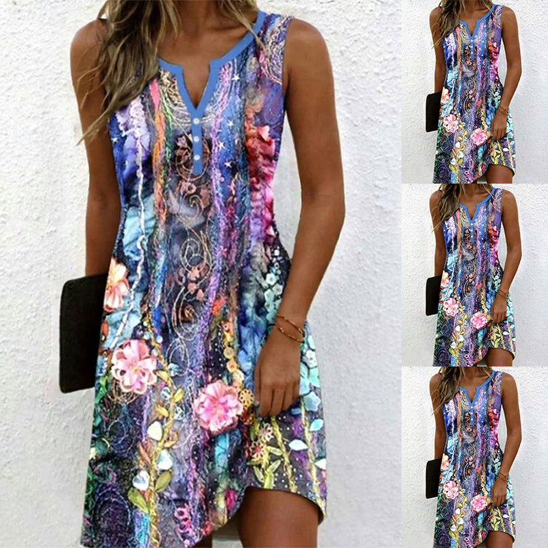 Casual φόρεμα με στάμπα