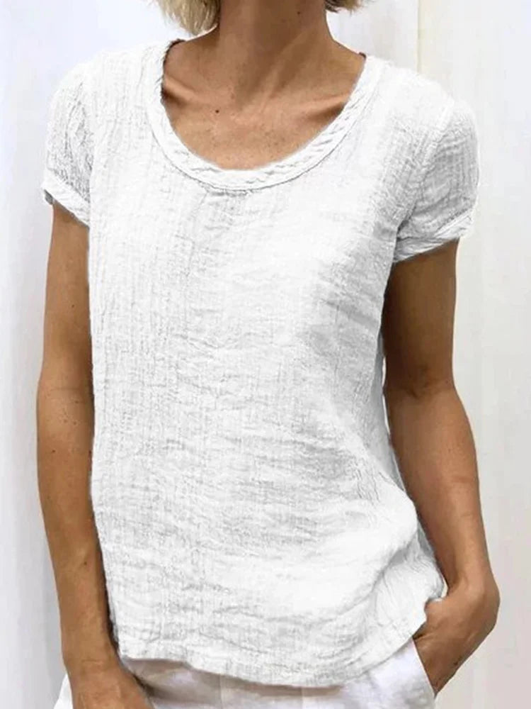 Vintage μπλουζάκι με casual λαιμόκοψη