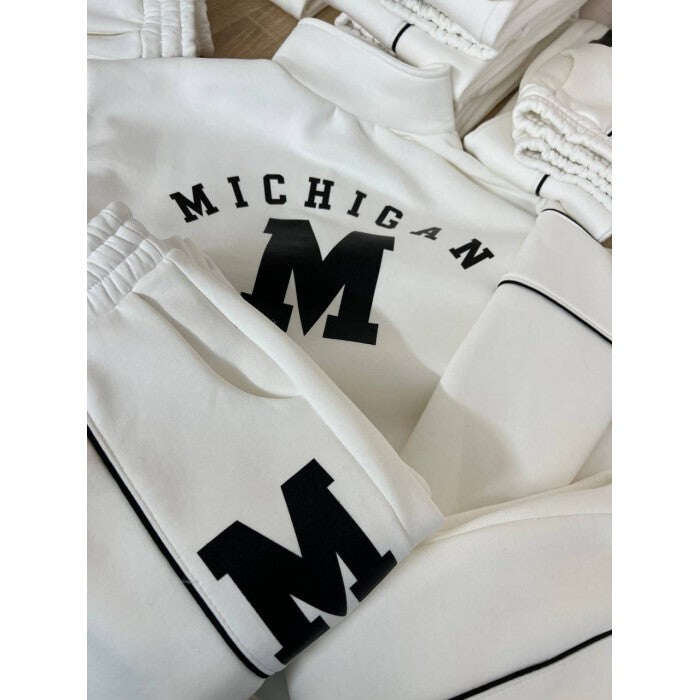 Γυναικείο casual σετ δύο τεμαχίων με μακριά μανίκια από καθαρό βαμβάκι