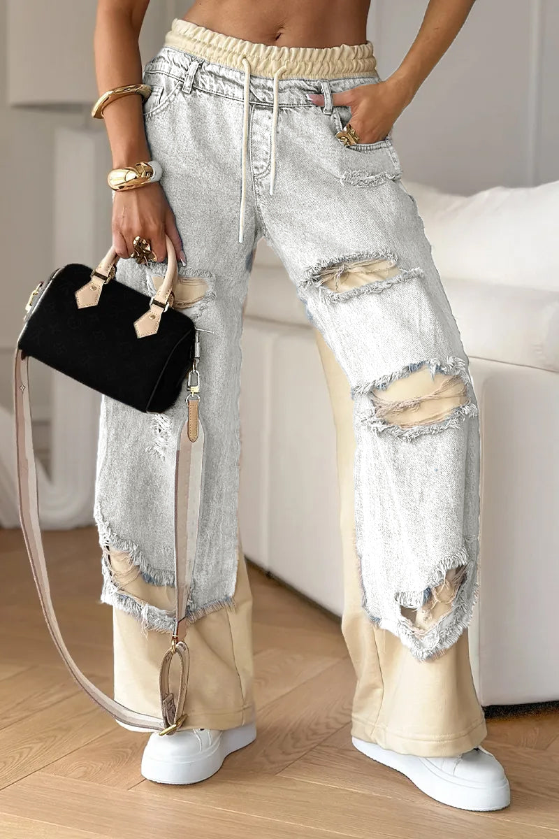 Κατεστραμμένα τζιν για γυναίκες