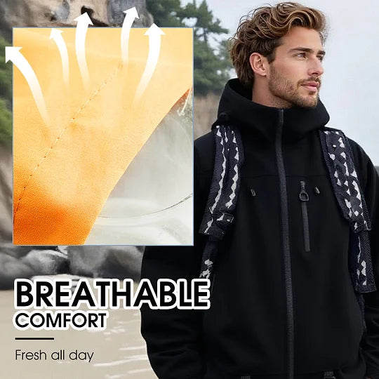 【S-3XL】🍁Αδιάβροχο αθλητικό μπουφάν με κουκούλα για χρήση σε εξωτερικούς χώρους