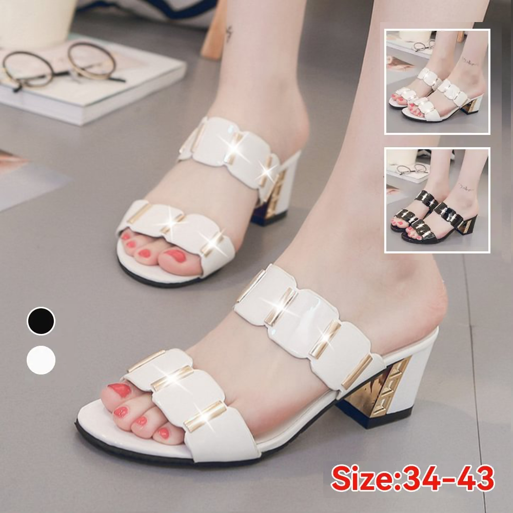 🔥[34-43] Νέα άνετα γυναικεία σανδάλια με χοντρό τακούνι