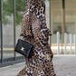 Μακριά φούστα με λεοπάρ δαντέλα