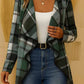 Γυναικεία χαλαρή, φαρδιά, καρό ζακέτα με μακριά μανίκια
