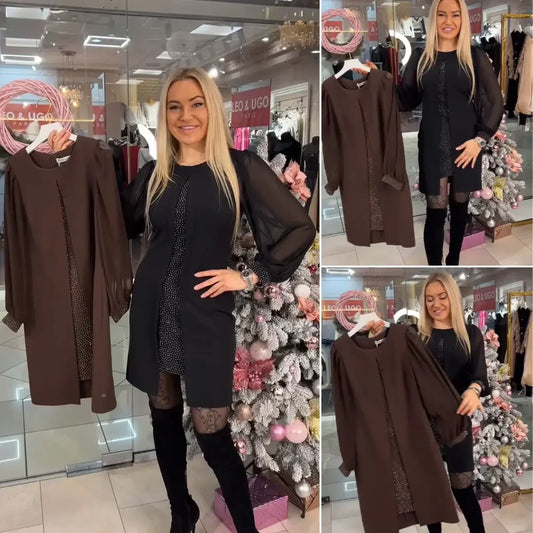 💥Προσφορά που δεν πρέπει να χάσετε💥💙🖤[S-5XL] Φθινοπωρινή και χειμερινή μακριά φούστα με ανοιχτή γραμμή