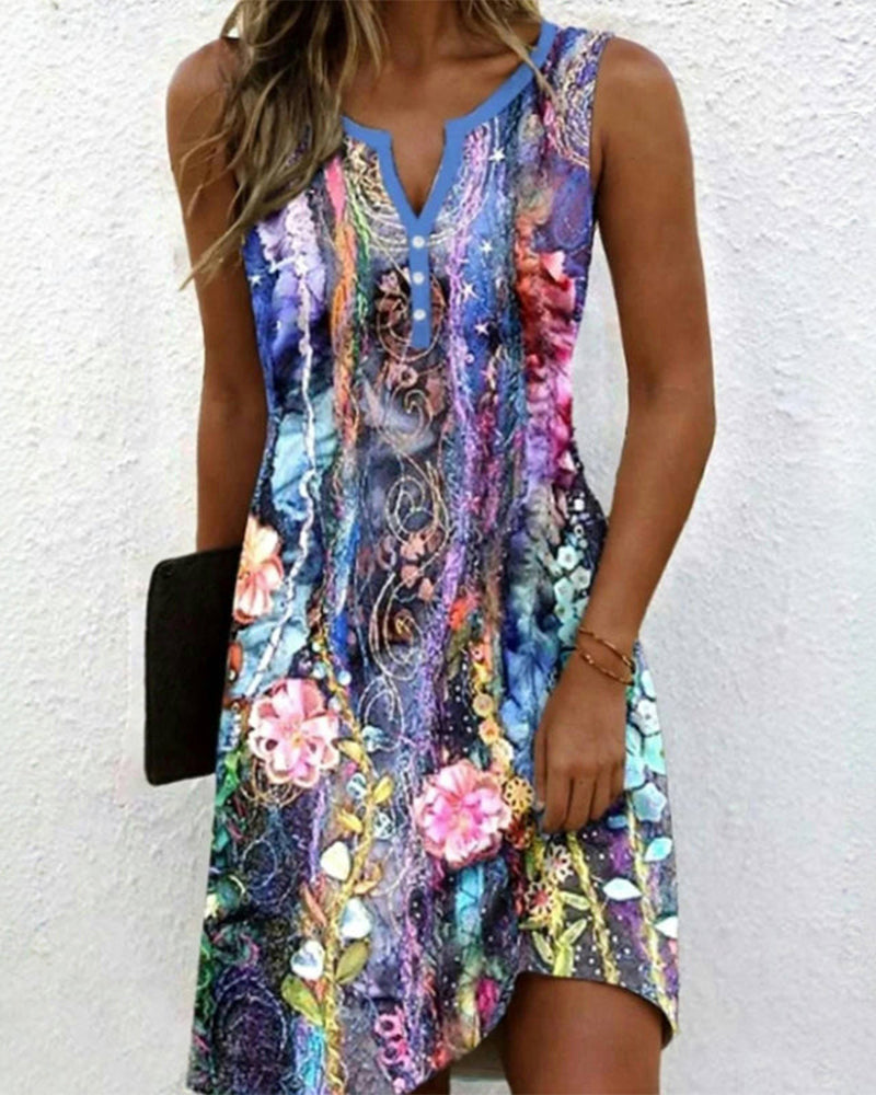 Casual φόρεμα με στάμπα