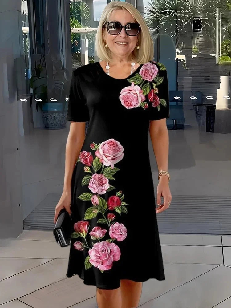 Μίντι φορέματα με φλοράλ print σε plus size