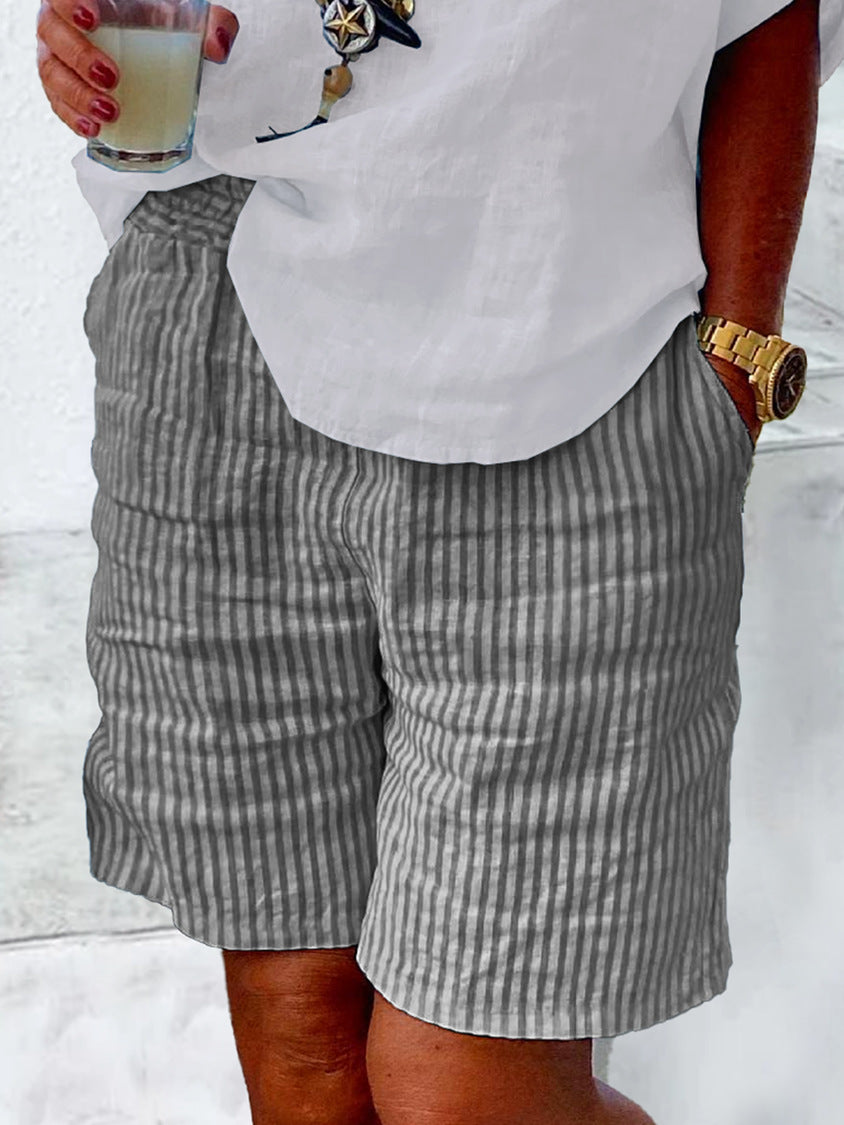 2025 – ριγέ σορτς