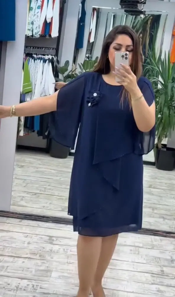 Νέο μοντέρνο φόρεμα, κλασικό σχέδιο, κομψό και απλό