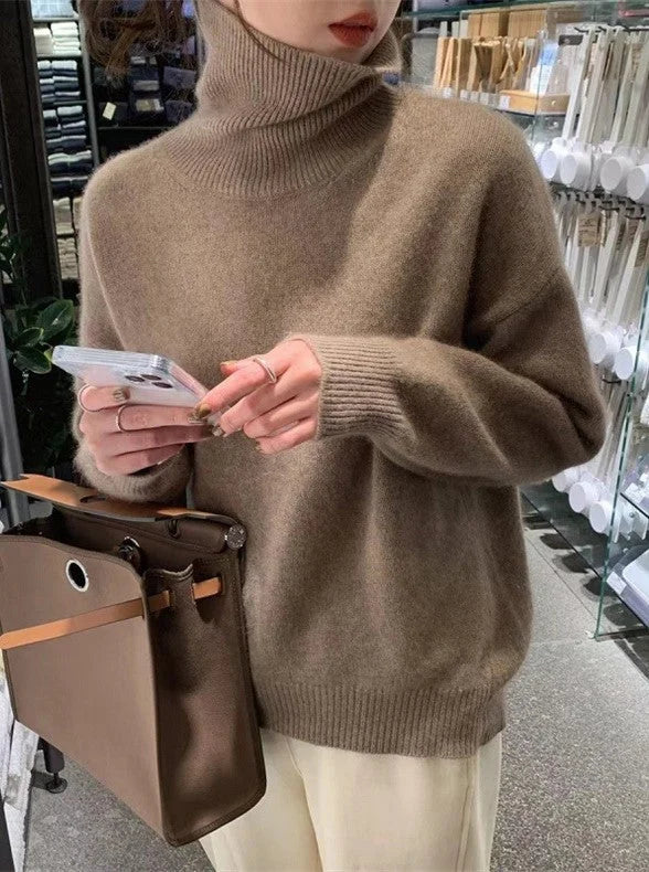 Φαρδιά πουλόβερ με απαλή υφή