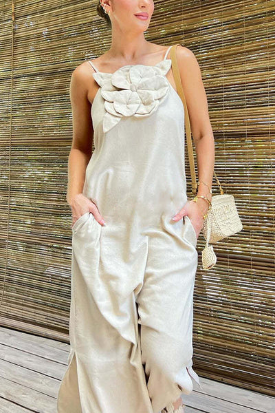 Μακρύ φόρεμα από λινό μείγμα 2025