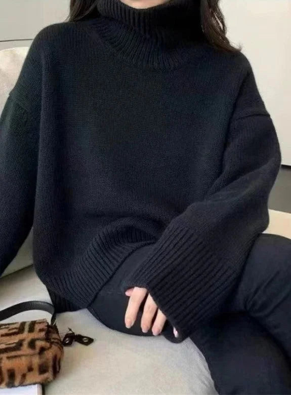 Φαρδιά πουλόβερ με απαλή υφή